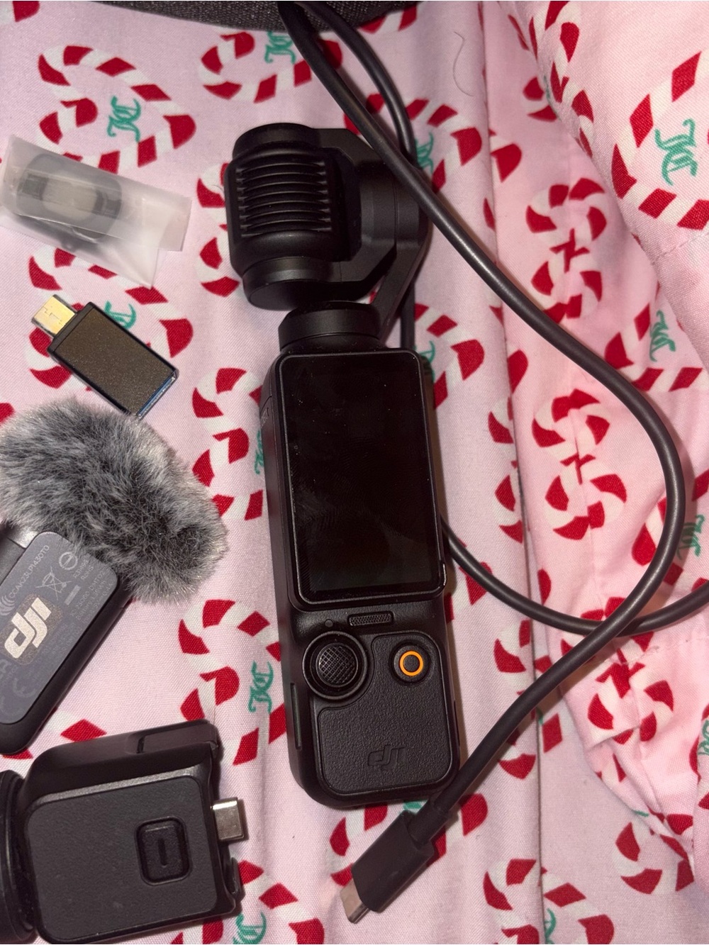 DJI OSMO Black Handheld Gimbal Camera with Microphone & Bags